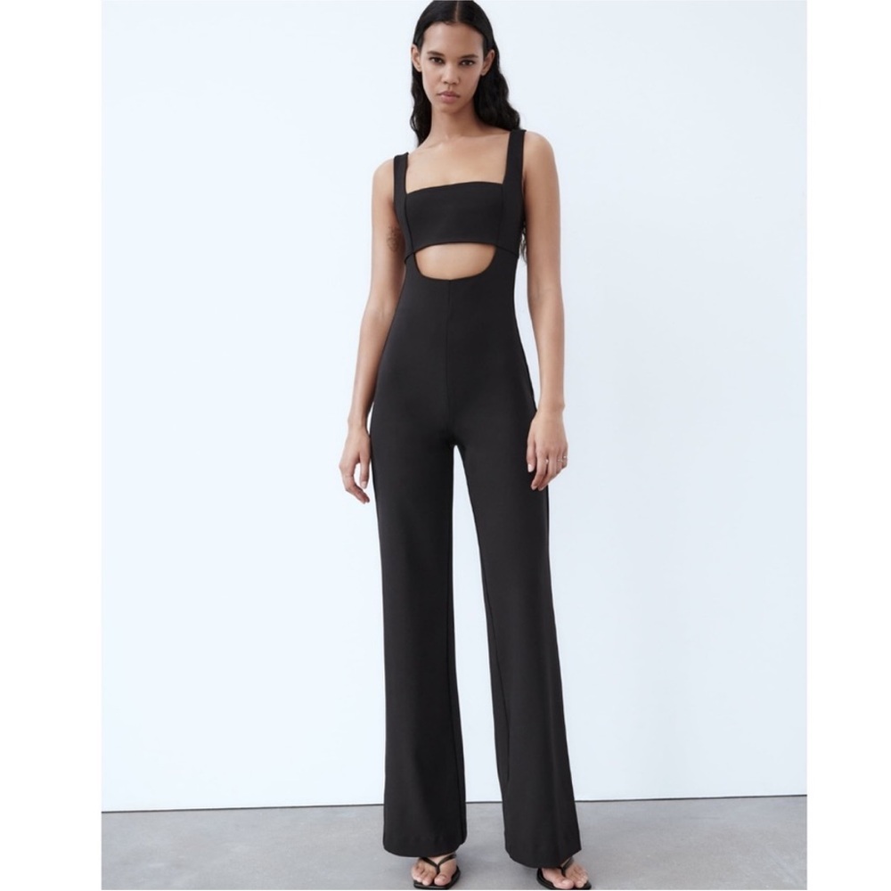 Zara Black Cut Out Jumpsuit